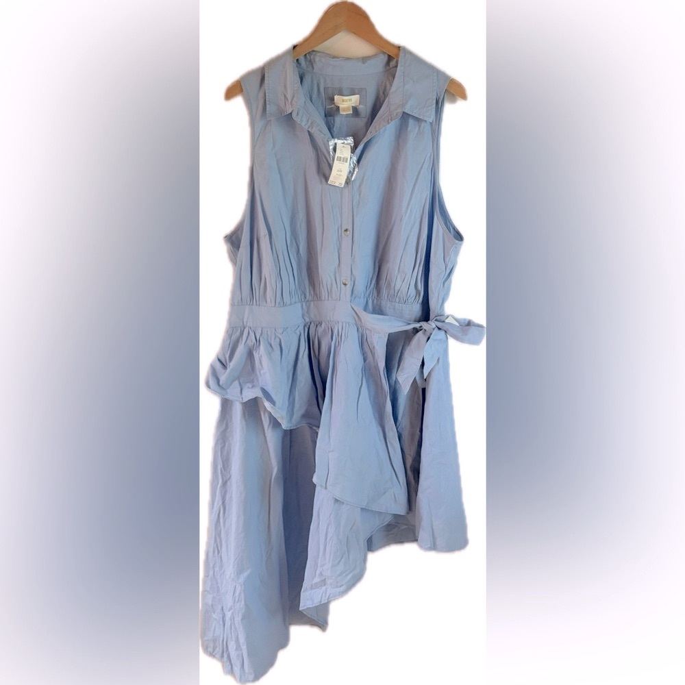 NWT MAEVE ANTHROPOLOGIE Blue Asymmetrical Dress